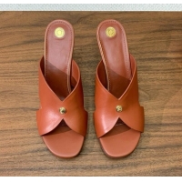 Well Crafted Loro Piana Vera Sandal in Calfskin 8cm Heel LP060526 Vinegar 2025