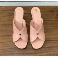 ​Top Grade Loro Piana Vera Sandal in Calfskin 8cm Heel LP060527 Pink 2025