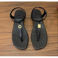 Modern Classic Loro Piana Mindil Infra Sandal in Lambskin LP6607 Black 2025