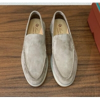 ​New Design Loro Piana Summer Walk Loafer in Suede LP61825 Dark Khaki 2025