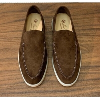 ​Super Quality Loro Piana Summer Walk Loafer in Suede LP61827 Brown 2025