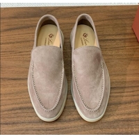 ​Well Crafted Loro Piana Summer Walk Loafer in Suede LP61902 Camel 2025