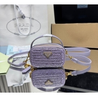 Good Looking Prada Crochet mini-pouch 1NR025 Purple 2025