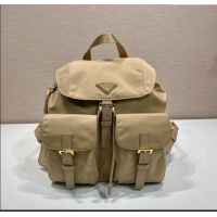 Top Design Prada Re-Edition 1978 small Re-Nylon backpack bag 1BZ677 Beige 2025