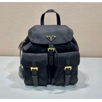 Luxury Cheap Prada Re-Edition 1978 small Re-Nylon backpack bag 1BZ677 Black/Gold 2025