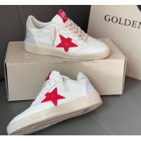 Top Grade Golden Goose Women’s Ball Star with red leather star and red strass lettering 0429042