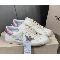 Most Popular Golden Goose Super-Star Sneakers in white leather with pearls 50429049