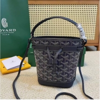 Well Crafted Goyard Original Petit Flot Mini Bucket Bag G8716 Navy Blue