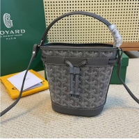 Grade Quality Goyard Original Petit Flot Mini Bucket Bag G8716 Dark Grey