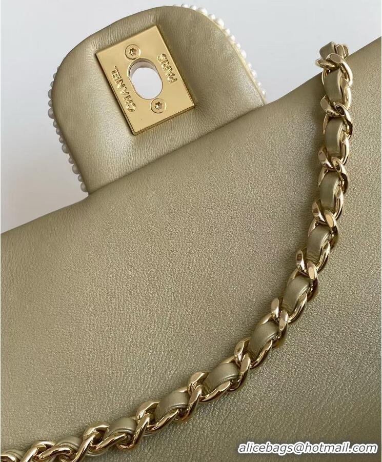 Buy Cheap Chanel Evening Bag Imitation Pearls AS4297 White/Gold Spring-Summer 2025