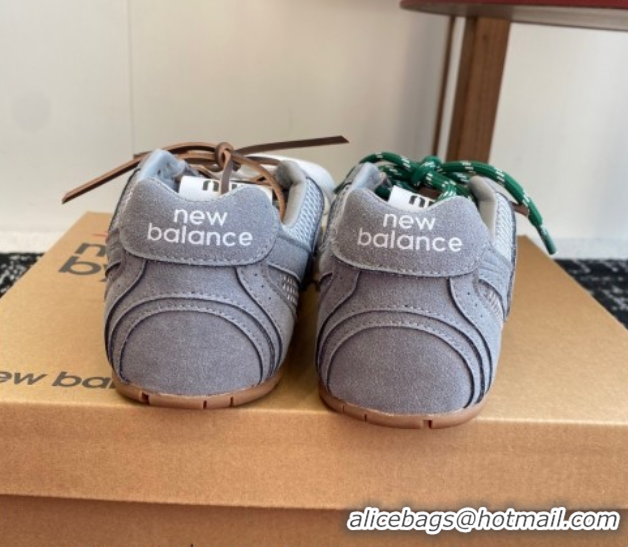 Trendy Design New Balance x Miu Miu 530 Sneakers in Suede and Mesh Grey 50603129