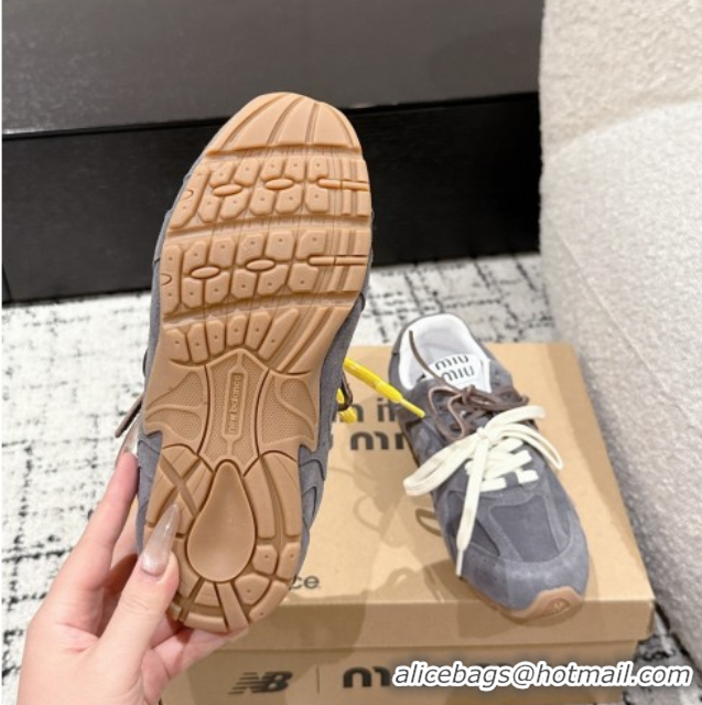 Good Quality New Balance x Miu Miu 530 Sneakers in Suede Grey 0603131
