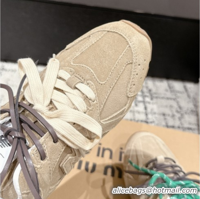 Unique Style New Balance x Miu Miu 530 Sneakers in Suede Beige 0603132