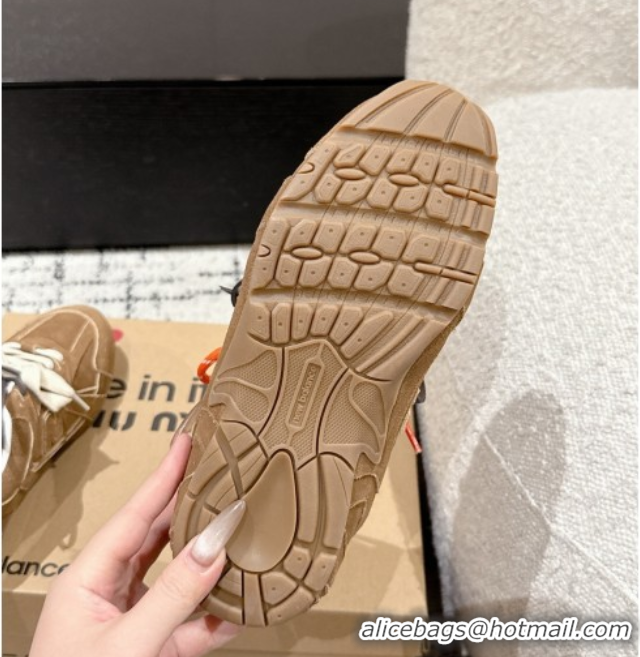 Luxury Cheap New Balance x Miu Miu 530 Sneakers in Suede Brown 0603133