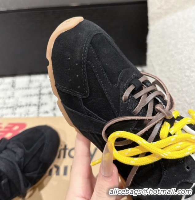Good Quality New Balance x Miu Miu 530 Sneakers in Suede Black 0603136