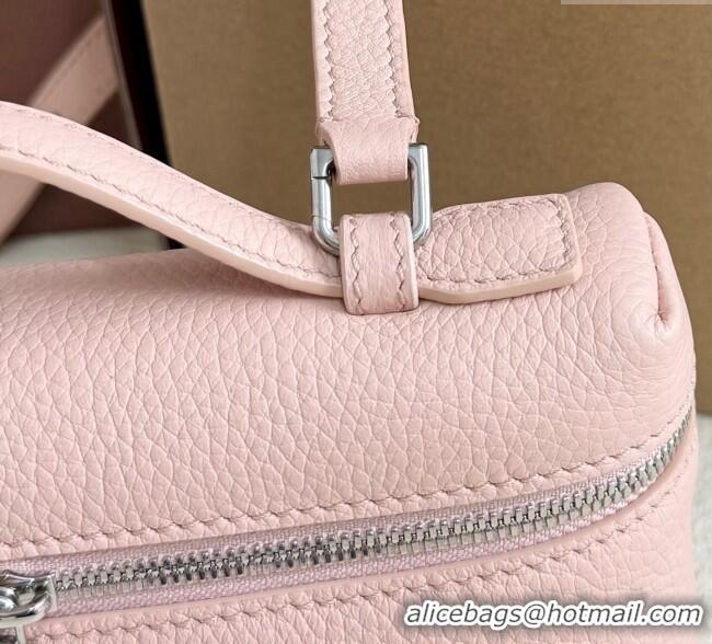Best Product Loro Piana LP Extra Pocket Pouch L19 in Grained Calfskin FAI8393 Light Pink 2025