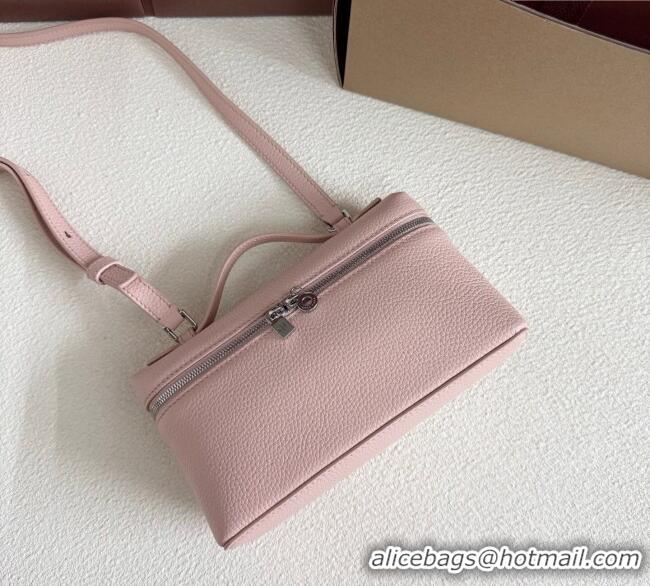 Best Product Loro Piana LP Extra Pocket Pouch L19 in Grained Calfskin FAI8393 Light Pink 2025