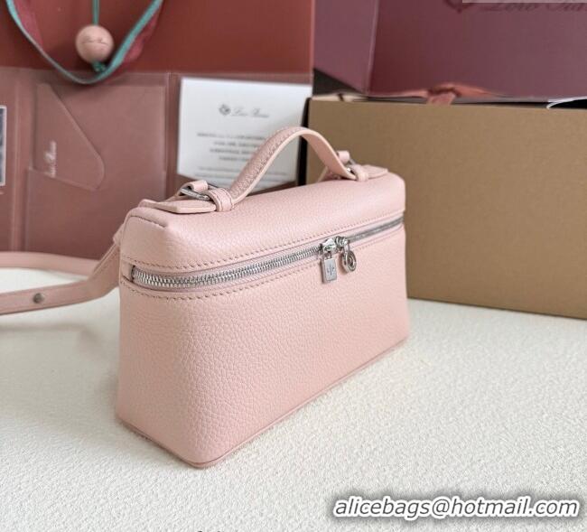 Best Product Loro Piana LP Extra Pocket Pouch L19 in Grained Calfskin FAI8393 Light Pink 2025