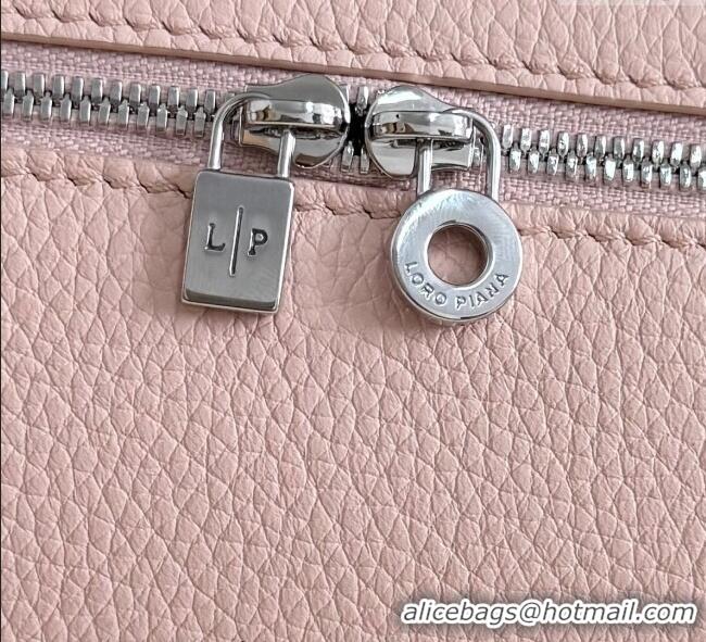 Best Product Loro Piana LP Extra Pocket Pouch L19 in Grained Calfskin FAI8393 Light Pink 2025