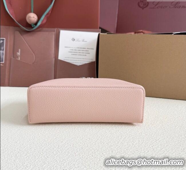 Best Product Loro Piana LP Extra Pocket Pouch L19 in Grained Calfskin FAI8393 Light Pink 2025