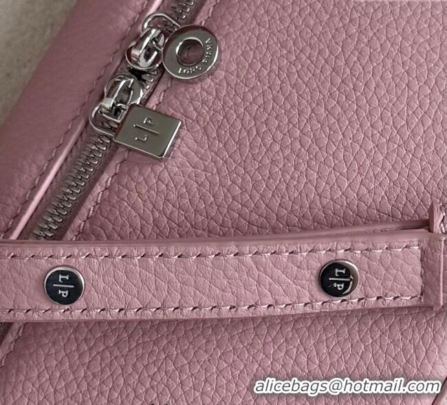 Spot Classic Loro Piana LP Extra Pocket Pouch L19 in Grained Calfskin FAI8393 Stoneware Pink 2025