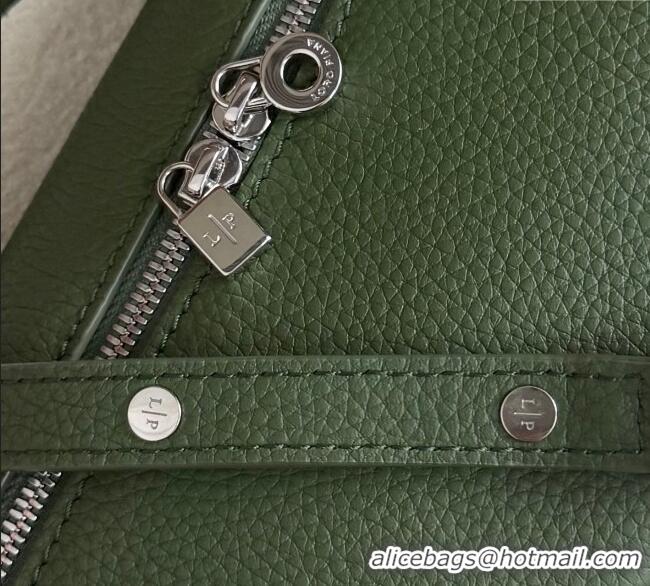 Well Crafted Loro Piana LP Extra Pocket Pouch L19 in Grained Calfskin FAI8393 Moss Green 2025