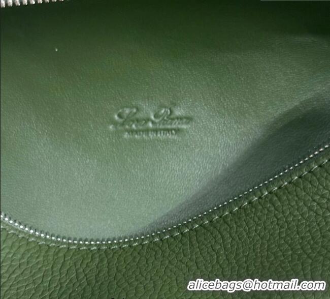 Well Crafted Loro Piana LP Extra Pocket Pouch L19 in Grained Calfskin FAI8393 Moss Green 2025