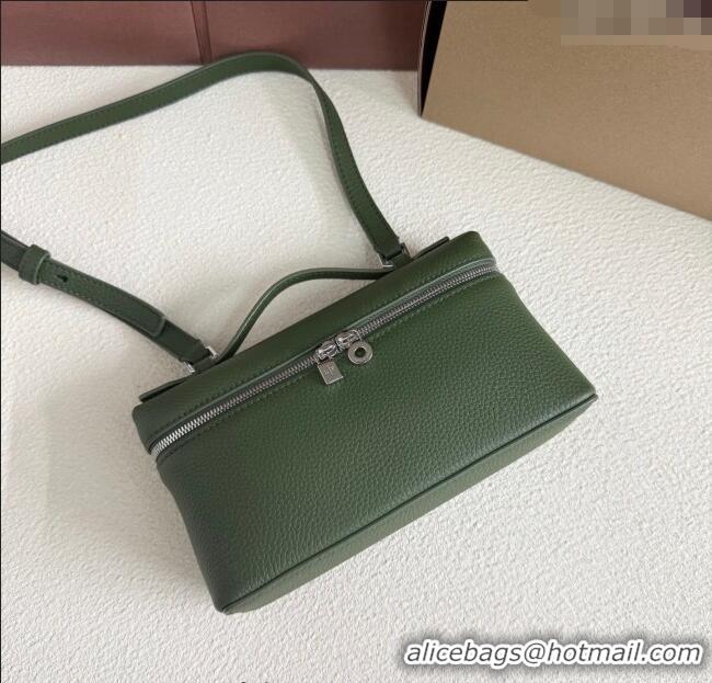 Well Crafted Loro Piana LP Extra Pocket Pouch L19 in Grained Calfskin FAI8393 Moss Green 2025