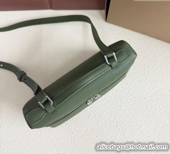 Well Crafted Loro Piana LP Extra Pocket Pouch L19 in Grained Calfskin FAI8393 Moss Green 2025