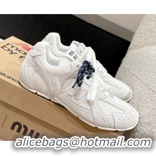Good Quality New Balance x Miu Miu 530 Sneakers in Suede and Mesh White 0603142