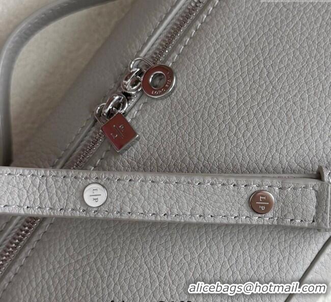 Top Quality Loro Piana LP Extra Pocket Pouch L19 in Grained Calfskin FAI8393 Pearly Grey 2025