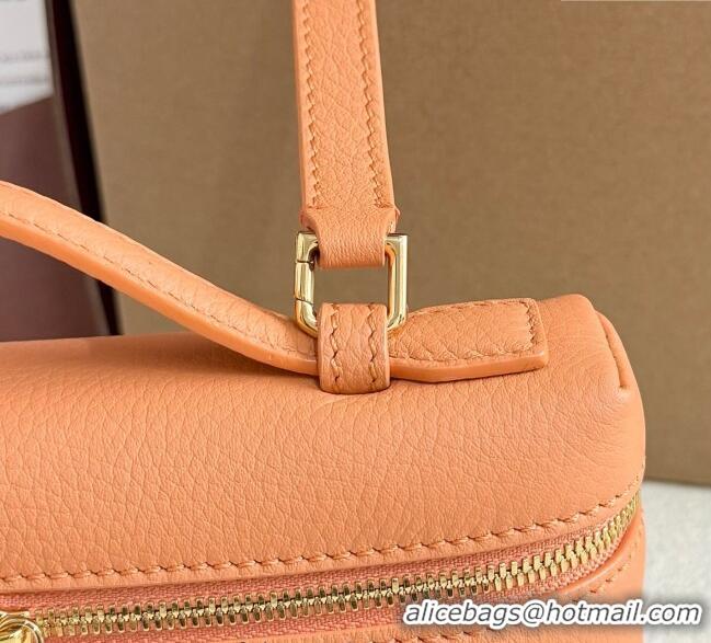 Good Product Loro Piana LP Extra Pocket Pouch L19 in Grained Calfskin FAI8393 Cinnamon Orange 2025