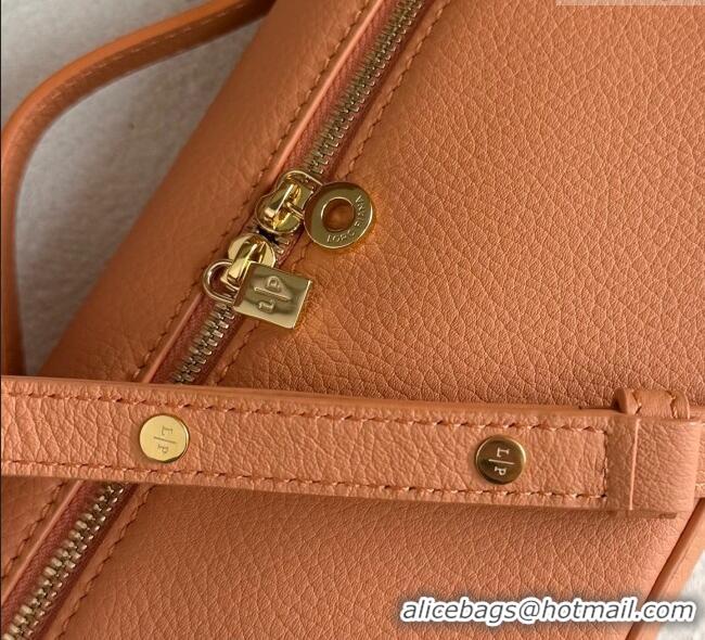 Good Product Loro Piana LP Extra Pocket Pouch L19 in Grained Calfskin FAI8393 Cinnamon Orange 2025