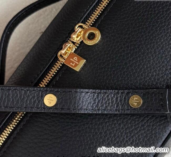 Trendy Design Loro Piana LP Extra Pocket Pouch L19 in Grained Calfskin FAI8393 Black/Gold 2025