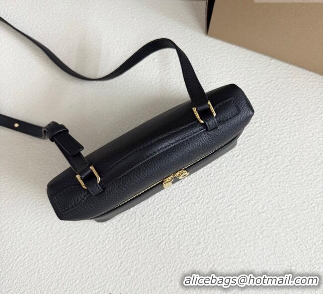 Trendy Design Loro Piana LP Extra Pocket Pouch L19 in Grained Calfskin FAI8393 Black/Gold 2025
