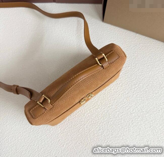 Top Quality Loro Piana LP Extra Pocket Pouch L19 in Suede Fashion FAI8393 Brown 2025