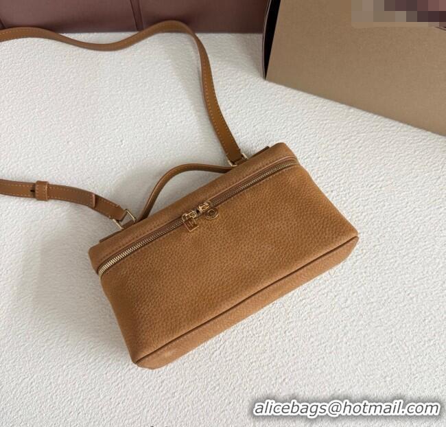 Top Quality Loro Piana LP Extra Pocket Pouch L19 in Suede Fashion FAI8393 Brown 2025