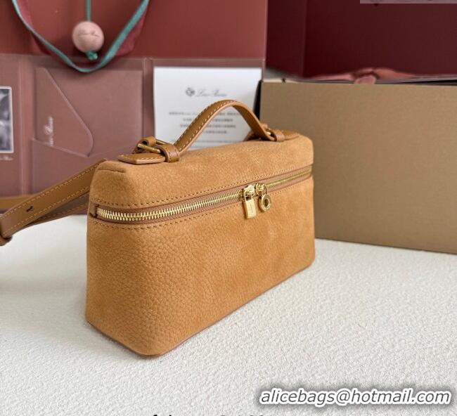 Top Quality Loro Piana LP Extra Pocket Pouch L19 in Suede Fashion FAI8393 Brown 2025