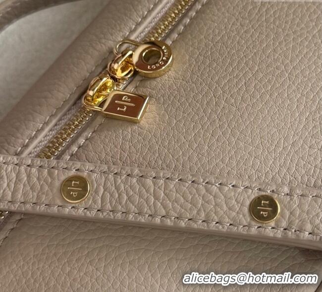 Best Price Loro Piana LP Extra Pocket Pouch L19 in Grained Calfskin FAI8393 Beige/Gold 2025