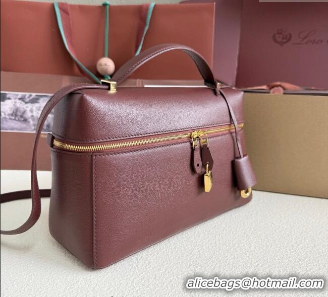 Inexpensive Loro Piana LP Extra Pocket Pouch L27 in Grained Calfskin L5071 Ormosia 2025