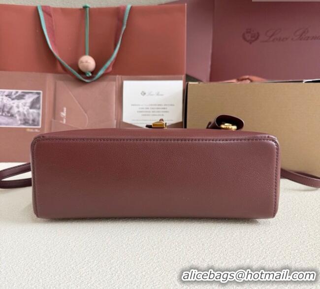 Inexpensive Loro Piana LP Extra Pocket Pouch L27 in Grained Calfskin L5071 Ormosia 2025