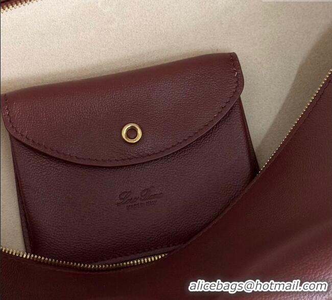 Inexpensive Loro Piana LP Extra Pocket Pouch L27 in Grained Calfskin L5071 Ormosia 2025