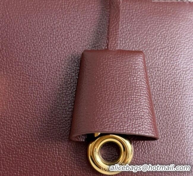 Inexpensive Loro Piana LP Extra Pocket Pouch L27 in Grained Calfskin L5071 Ormosia 2025