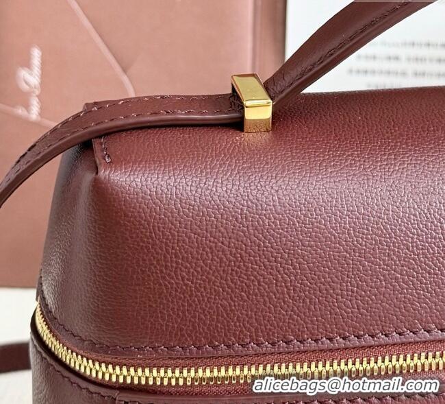 Inexpensive Loro Piana LP Extra Pocket Pouch L27 in Grained Calfskin L5071 Ormosia 2025