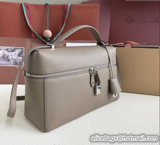 Shop Promotional Loro Piana LP Extra Pocket Pouch L27 in Grained Calfskin L5071 Warm Grey 2025