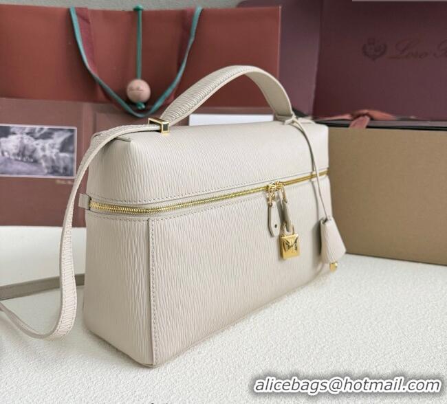 Luxury Cheap Loro Piana LP Extra Pocket Pouch L27 in Waved Calfskin L5071 Light Beige 2025