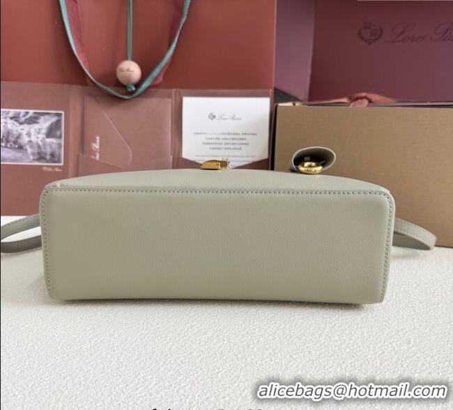 Affordable Price Loro Piana LP Extra Pocket Pouch L27 in Grained Calfskin L5071 Dry Artemisia 2025
