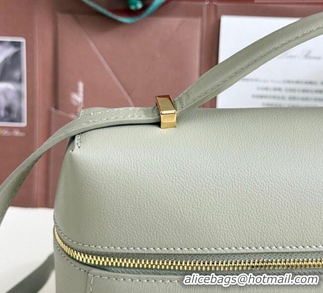 Affordable Price Loro Piana LP Extra Pocket Pouch L27 in Grained Calfskin L5071 Dry Artemisia 2025