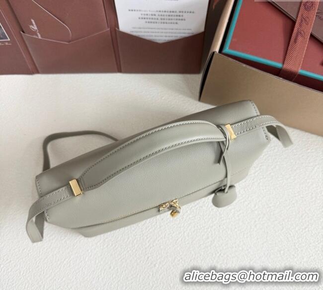 Affordable Price Loro Piana LP Extra Pocket Pouch L27 in Grained Calfskin L5071 Dry Artemisia 2025
