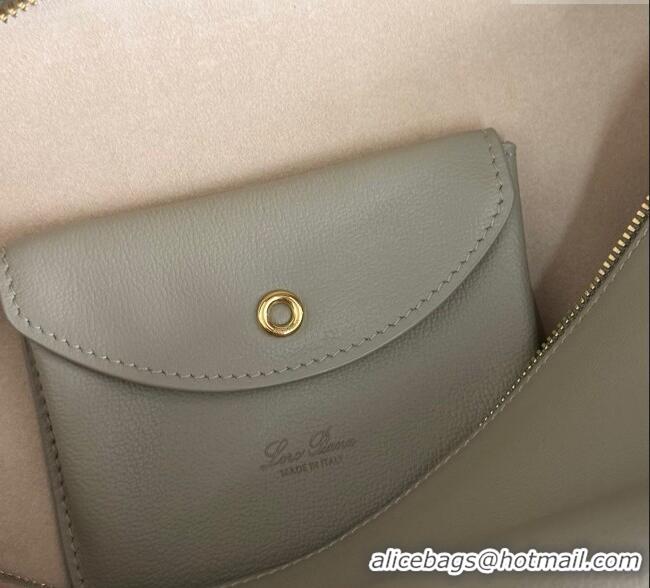 Affordable Price Loro Piana LP Extra Pocket Pouch L27 in Grained Calfskin L5071 Dry Artemisia 2025